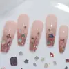 Outono e Inverno Contas de Sereia Maillard Joias de Diamante para Unhas Cor de Café Tamanho Misto Sola Lisa Pequeno Diamante Redondo Acessórios de Unha Vestíveis