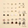 Conjunto de Brincos Estrela de Nova Nicho Transfronteiriço, Simples, Compacto, De Alta Qualidade, Temperamento, Brincos de Celebridade da Internet Baota Atacado