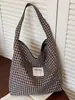 Bolso Nuevo Estilo Primavera 2026: Patrón a Cuadros, Elegante, Sencillo, Moderno Bolso Grande, Bolso Tote de Alto Valor para el Trabajo y los Desplazamientos