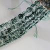 Cuentas sueltas semiterminadas de fantasma verde, palomitas de maíz verdes, accesorios de joyería de cristal para bricolaje, cuentas redondas hechas a mano