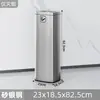 Cubos de Basura de Acero Inoxidable al por Mayor para Vestíbulos de Hoteles, Uso Comercial en Entradas de Elevadores, con Ranura Extintora de Humo, Gran Capacidad, Móviles