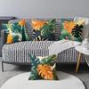 Fundas de Almohada Serie Plantas Suministros del Fabricante, Fundas de Almohada Decorativas Verde Fresco para Hotel y B&B, Cojines de Cabecera para Dormitorio