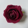 Cabeza de flor de rosa redonda de franela 7cm flor artificial hecha a mano manualidades diy ramillete de boda pasador tocado de flor pared de flores flor artificial