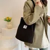 2025 Nuevo Versátil Simple y Elegante Otoño e Invierno Bolsa de Pana Ins Versión Coreana Harajuku Hombro Único Estilo Perezoso