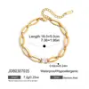 Pulsera Wanxing Estilo Europeo y Americano de Acero Inoxidable con Circonita, No se Desvanece, Lujo Ligero, Sensación de Alta Gama, Joyería Transfronteriza de Acero de Titanio para Mujeres, Diseño de Nicho