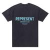 CAMISETA REPRESENT OWNERS CLUB, estilo retro americano, informal, sencilla, con estampado inglés, manga corta