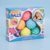 Juguete de goma suave Manhattan Baby con agarre manual, multitextura, detección táctil, juguete para morder para bebés y niños.