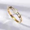 Pulsera Moda Mujer Transfronteriza Nicho Sentido Simple Diseño Trendy Estilo Antiguo Temperamento Pulsera Acero Inoxidable Joyería Estilo Retro