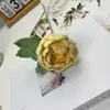 Peonía Terminada Tejida a Crochet Flores Tejidas de Lana Terminadas Decoración Creativa para el Hogar Flores Artificiales Comercio Exterior Transfronterizo Venta al por Mayor