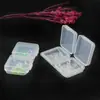 Caixa de joias transparente autoproduzida caixa de joias pequena caixa de fones de ouvido caixa de embalagem plástica caixa de armazenamento de brincos atacado