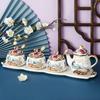 Pote de Condimento de Porcelana Fina de Luxo Leve Conjunto de Garrafa de Molho de Soja de Vidro Guloseimas Domésticas Pote de Condimento de Alto Valor Garrafa de Condimento Conjunto Completo