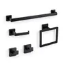 Conjunto de Ferramentas para Banheiro Selecionado de Cinco Peças Rack de Toalha de Aço Inoxidável Rack de Toalha de Banho para Banheiro Sem Furos Barra de Toalha para Banheiro