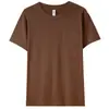 Camiseta de bolsillo de color sólido pesada de 270 g para hombre de algodón cuello redondo camisa básica lavada manga corta casual verano al por mayor