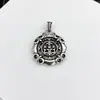 Colar de Âncora Náutica Vintage Masculino Tendência Personalizado Estilo Punk Colar Masculino Prata Tailandesa Imitação Pingente de Bússola Estrela Marítima Leme