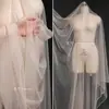 Tecido de Gaze Macia Damasco Claro para Vestido de Casamento, Tecido de Malha Macio e Amigo da Pele, Tecido de Alta Costura para Vestido de Noite, Para Designers de Roupas Artesanais DIY