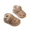 Botas de nieve para bebé niña, zapatos de algodón para niño pequeño e infantil, forradas de felpa y engrosadas, de 0 a 6 años, zapatos suaves para caminar de invierno, botas para niñas