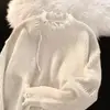 Nueva colección de otoño e invierno: Suéter tejido elegante y casual de corte holgado con colores contrastantes y un diseño único de punto calado, perfecto para parejas