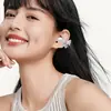 Pendientes de Borla con Forma de Gota de Agua y Lazo Hebilla para Auriculares Auriculares Bluetooth Inalámbricos Hebilla para Oreja Hebilla de Taladro Desmontable Joyería de Moda