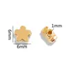 Contas Plásticas Irregulares Cor Mista Dourado e Prata Flor Borboleta Contas Espaçadoras Ccb Acessórios para Joias DIY Colar Pulseira Brincos
