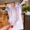 Guofeng Hanfu Headwear Borboleta Flor Hairpin Antigo Borla Lado Clipe Doce Novo Estilo Antigo Vestido Acessórios para o Cabelo