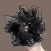 Pañuelo Cuadrado Estilo Perezoso para Atar el Cabello con un Toque de Lujo, Scrunchie Grande para Mujer, Cuerda para Cola de Caballo, Lazo de Tela para el Cabello, Accesorio para el Cabello Estilo Dulce