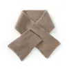 Cálido de cuello 100% cachemira pura, suave y cálido, bufanda de punto simple para mujer, color liso, punto fino, bufanda protectora para el cuello para otoño e invierno