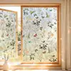 Novo Produto de Comércio Exterior: Adesivos de Janela com Designs Coloridos de Plantas e Flores, Película para Vidro com Efeitos Iridescentes Semelhantes ao Sol, Adesivos Eletrostáticos para Decoração de Casa