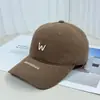 Gorra de Béisbol Suave con Bordado de Letra W, Algodón Adelgazante, Visera Amplia que Cubre, Gorra Casual Popular para Niños de Primavera y Otoño, Estilo Celebridad de Internet
