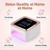 Lâmpada Portátil Recarregável para Terapia de Unhas Modelo S40 Cross-Border Luz Vermelha Sensor Inteligente Lâmpada de Unha Recarregável Sem Fio