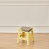 Taburete de Plástico para Sala de Estar del Hogar, Taburete Alto Simple Nórdico para Mesa de Comedor, Apilable, Taburete Cuadrado Espesado Nuevo Material para Adultos para Almacenamiento