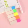 Etiqueta adhesiva fluorescente de PET impermeable para notas, marcador de página para estudiantes, color transparente, nota adhesiva, etiqueta de flecha, indicador, etiqueta de índice