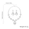 Pendientes Largos y Collar con Colgante de Gota de Agua Ovalada Incrustada de Diamantes 2026 Nuevo Estilo Popular Cadena para Clavícula Joyería de Lujo Ligero de Alta Gama