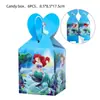 Decoraciones para Fiesta de Cumpleaños de Niña con Temática de Sirena, Cubiertos Desechables y Platos de Papel con Dibujos Animados, Disponibles en Stock