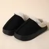 Pantuflas de algodón para mujer 2026, pantuflas de interior para el hogar de invierno, pantuflas estilo boucle, pantuflas de felpa con suela gruesa, cálidas, cómodas y con suela suave