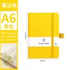 A6a5 cor pulseira elástica caderno portátil atacado estudante memo couro sensível à pele caderno de bolso portátil