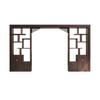 Partición de Entrada de Madera Maciza Estante de Almacenamiento para Sala de Estar Oficina Decoración Bloqueadora para Comedor Estilo Chino Nuevo Hotel Puerta de Agujero de Luna