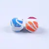 Em estoque contas hexagonais de silicone transferência de água 14mm contas octogonais joias europeias e americanas chaveiro feminino contas soltas atacado