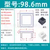 Tapón Cuadrado de Silicona Suave, Tapa Cuadrada, Tapón para Agujero de Tubo Cuadrado, Tapón de Goma, Tapón Sellador a Prueba de Polvo, Cubierta Amortiguadora para Tubo Cuadrado