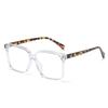 Gafas redondas de estilo coreano para mujer con película para miopía, las mismas gafas lisas anti-luz azul OZ