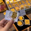 Adesivo para Celular Ouro Puro 999 Princesa Fique Rica Rápido Folha de Ouro Adesivo para Geladeira Ano do Carneiro Tenha Dinheiro para Gastar Cartão de Ouro Presente