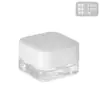 Pote de vidro transparente customizado 3g para creme 5g frasco para creme para os olhos portátil viagem cosméticos creme facial decantação frasco de amostra em estoque