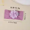 Acessórios de cabelo infantis estilo europeu e americano, tiaras finas florais de verão, confortáveis e macias, projetadas para proteger a moleira, tiaras largas para bebês e crianças pequenas