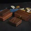 Caja de Joyería de Madera Maciza, Caja de Almacenamiento de Juguetes Culturales de Alta Gama, Caja de Joyería Dorada para Joyería, Caja de Madera de Recuerdo