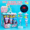 Caballo de Troya de Manivela Caramelo Duro Luz Giratoria Juego de Caramelo Shang Chao Pupila Infantil Lindo Creativo Dulce para Merendar