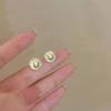 Hielo Cristal Transparente Diamante Triturado Pendientes de Tachuela Estudiante Pendientes para Mujer Temperamento Celebridad de Internet Douyin Estilo Caliente Nicho Sentido de Alta Gama Pendientes Joyería para Orejas