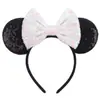 Faixa de Cabelo Faixa de Cabelo Laço do Mickey Europeia e Americana Bebê Sequinhas de Feriado Faixa de Cabelo com Laço Cruzado Acessórios de Cabelo para Crianças