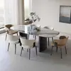 Silla de Comedor de Lujo Ligero Estilo Italiano con Respaldo para Comedor del Hogar, Silla con Respaldo Minimalista Moderna Nórdica, Taburete de Reunión de Hotel