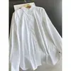 2026 Nuevo Modelo Camisa de Cuello Texturizada Cardigan Casual Holgado de Manga Larga Camisa Corta Venta al por Mayor H06BT8227