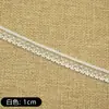 Adorno de encaje fino para ropa de muñeca, disponible en blanco y negro, borde ondulado de 8MM y 10MM, adecuado para cuellos de muñecas BJD