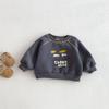 [Sin Devoluciones ni Cambios] Sudadera Infantil de Dibujos Animados con Diseños Izquierdo y Derecho, Pulóver Polar Bloque de Color para Niños Invierno Ropa de Invierno